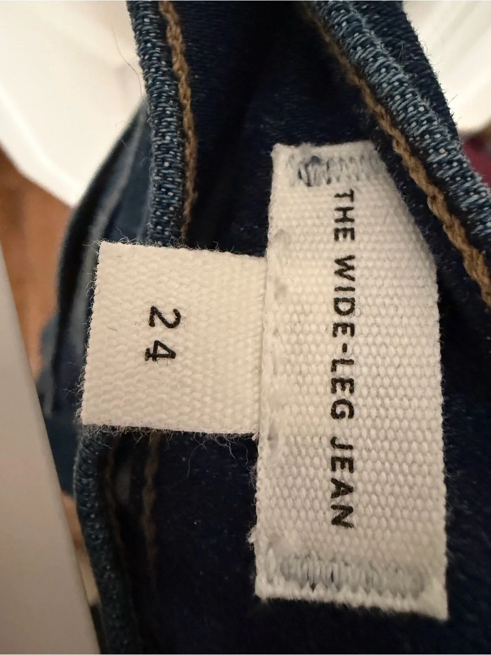 Madewell Dark Blue High-Rise Wide-Leg Jeans